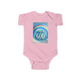 Rainbow Child of God Infant Bodysuit, Cute Baby Outfit, Christian Baby Wear Printify