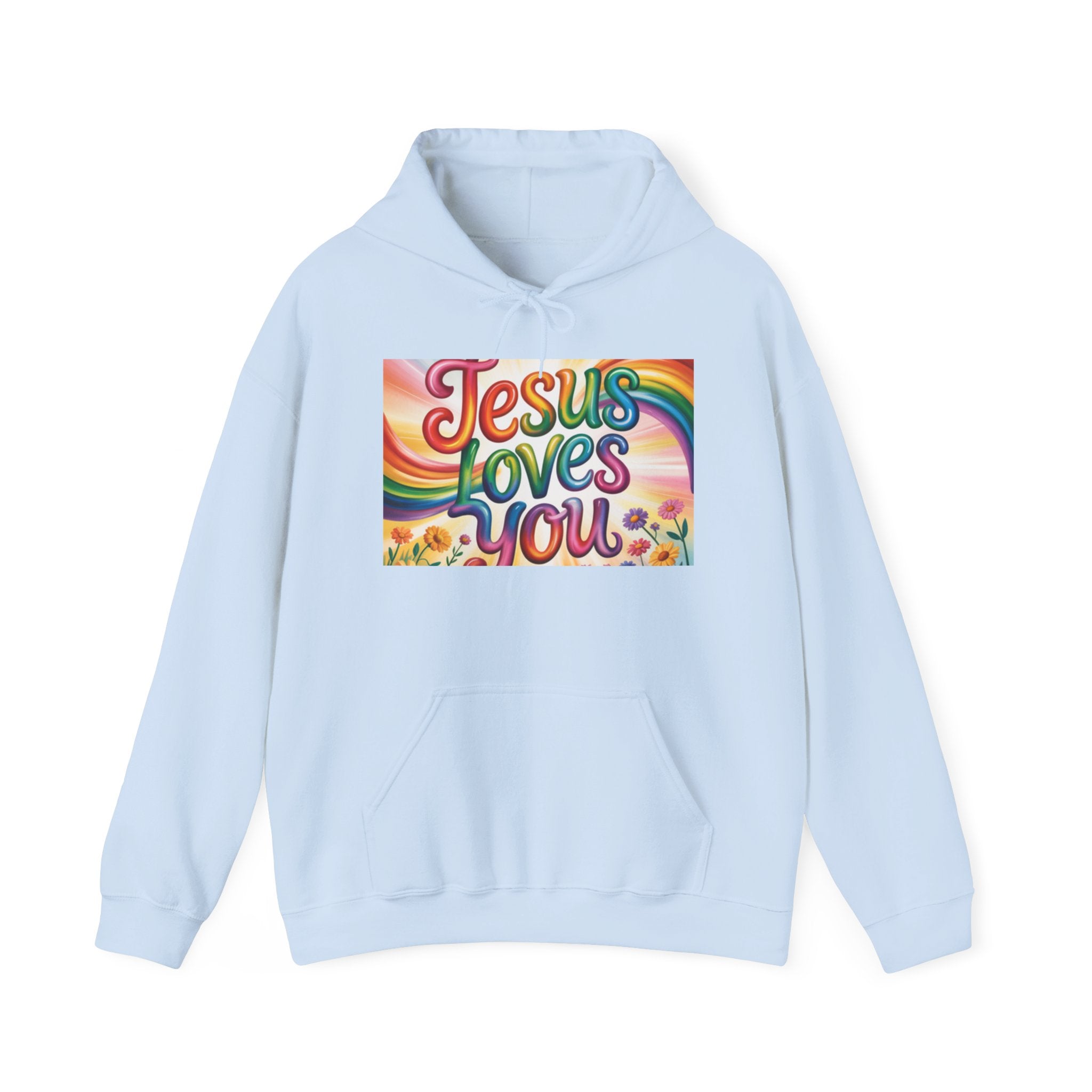 Jesus Loves You Hoodie, Faith Sweatshirt, Faith Hoodie, Christian Apparel Printify