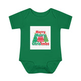 Infant Bodysuit — "Merry Merry Christmas Tree" Holiday Onesie