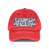 Embroidered Cap - Faith Vintage Design, Faith Apparel, Women's Cap
