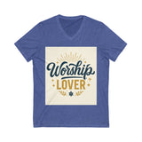 Worship Lover Tee, V Neck Shirt, Praise and Worship