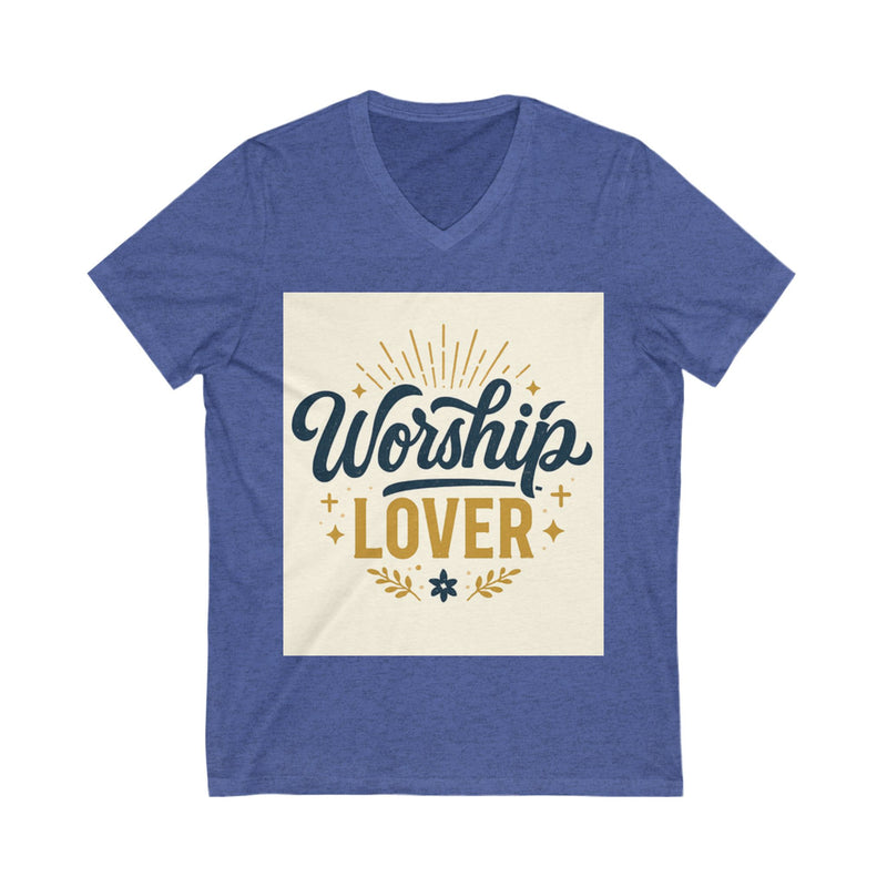 Worship Lover Tee, V Neck Shirt, Praise and Worship