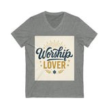 Worship Lover Tee, V Neck Shirt, Praise and Worship
