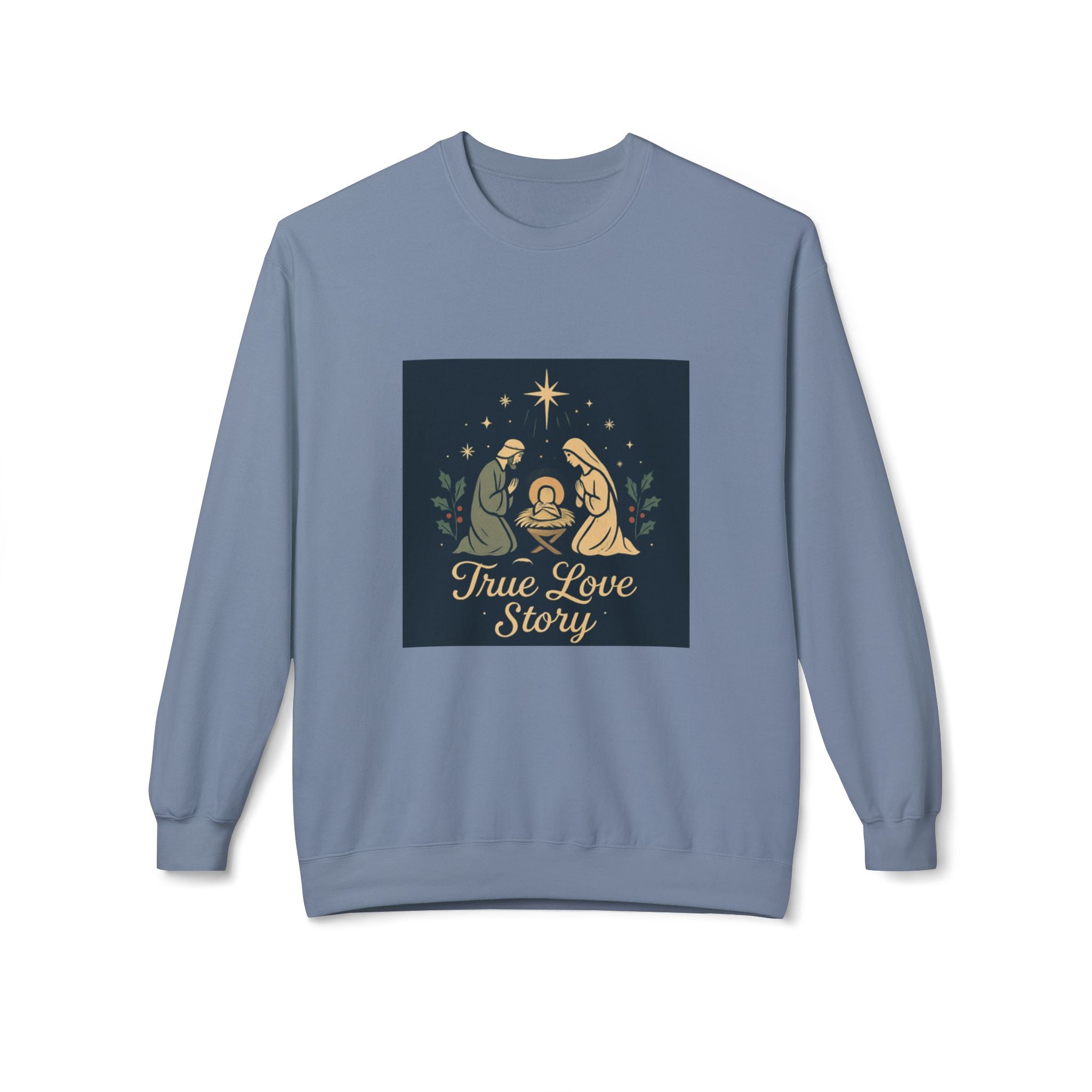 True Love Story Christmas Nativity Sweatshirt