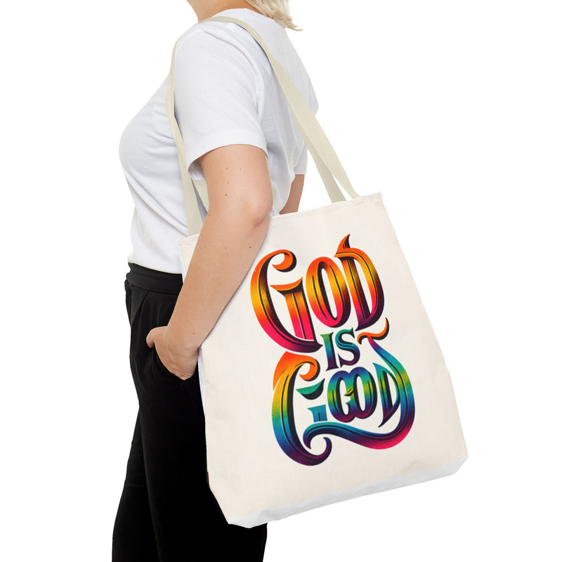God is Good Tote, Christian Tote, Faith Statement Tote