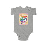 Jesus Loves You Infant Bodysuit, Baby Bodysuit, Cute Onesie