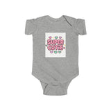 Girls Super Cutie Bodysuit, Baby Girl Outfit, Baby Shower Gift Printify