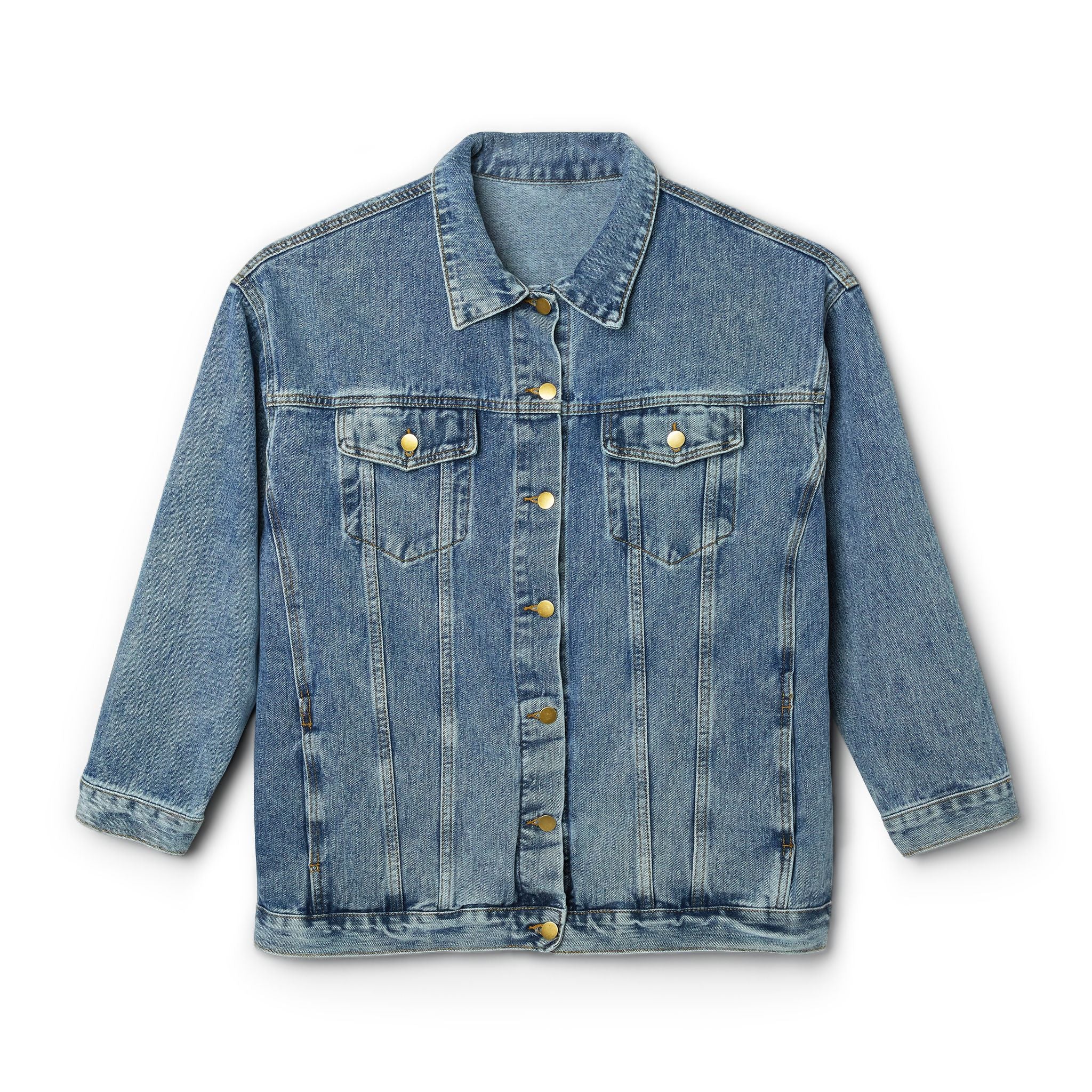 Christ Is Risen Easter Resurrection Women's Denim Jacket