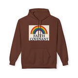 Faith Covenant Rainbow Hoodie — Retro Inspirational Christian Pullover