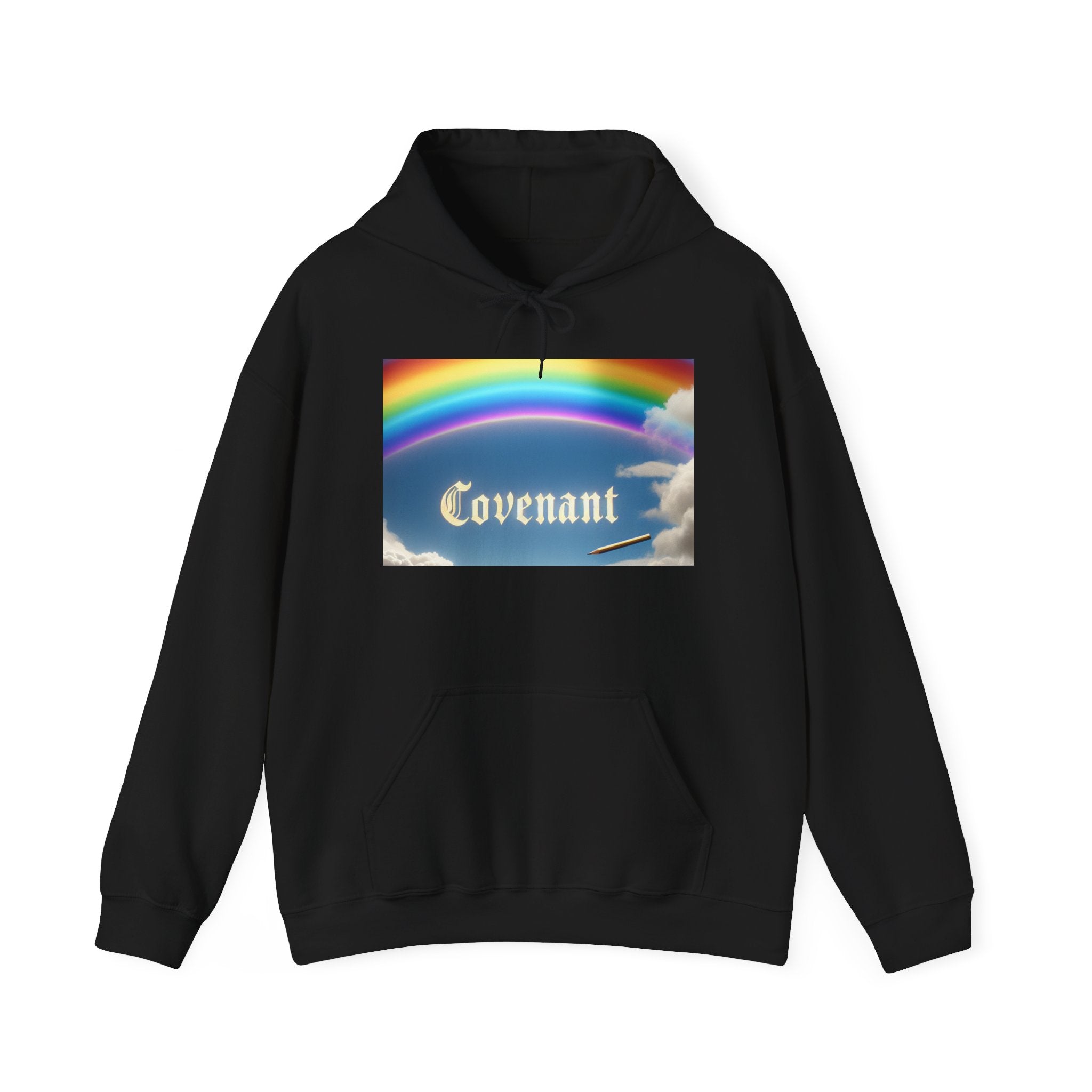 Covenant Rainbow Hoodie, Faith Hoodie, Everyday Wear