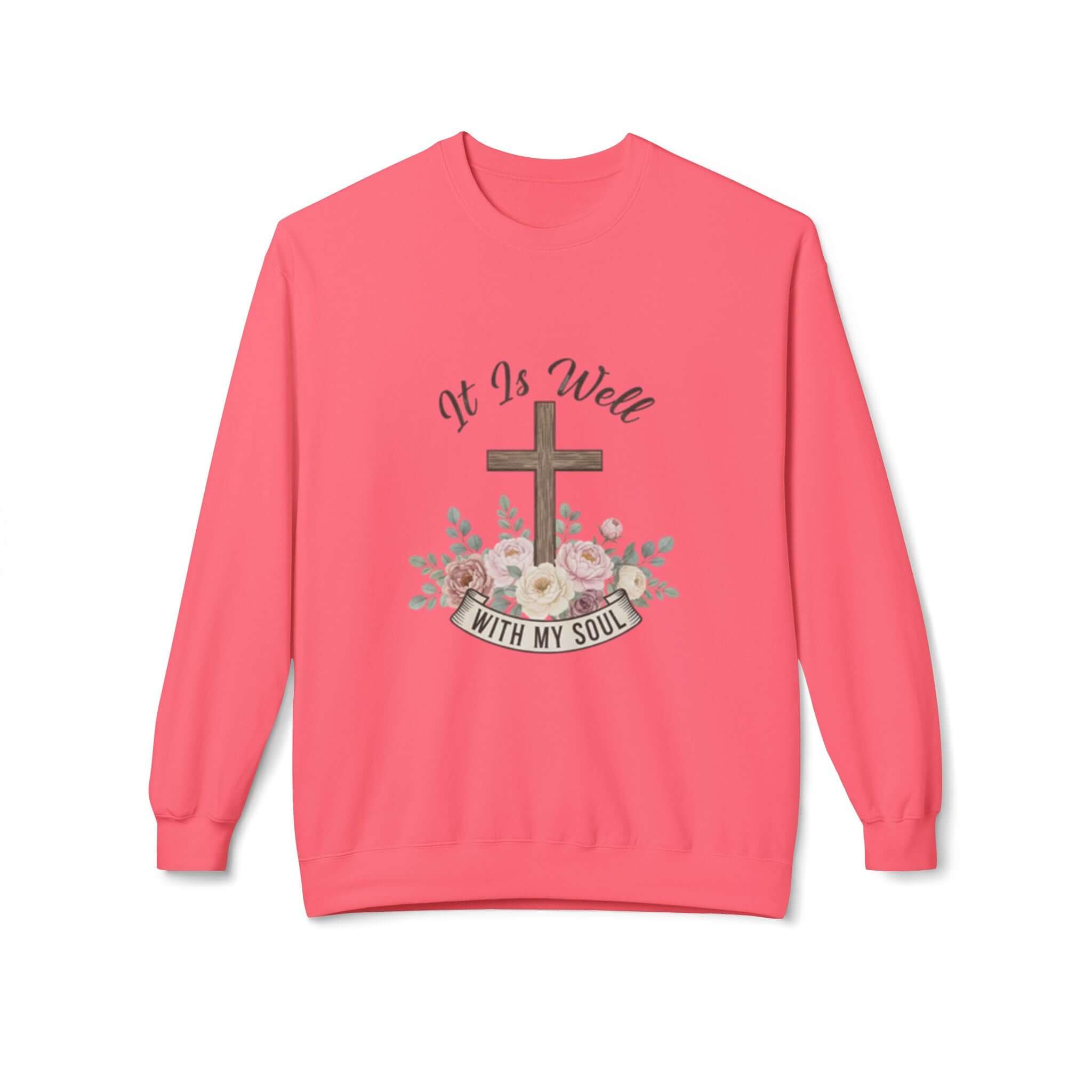 christian sweatshirt Pink Easter Christian Crewneck