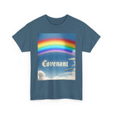 Covenant Rainbow Cotton Tee, Faith Shirt, Rainbow Shirt Printify
