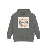 Beyoutiful Floral Hoodie, Comfortable Hoodie, Floral Design Printify