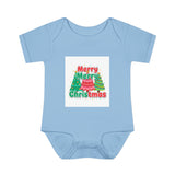 Infant Bodysuit — "Merry Merry Christmas Tree" Holiday Onesie