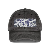Embroidered Cap - Faith Vintage Design, Faith Apparel, Women's Cap