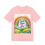 Faith, Hope & Love, Rainbow Graphic Tee, Faith Shirt Printify