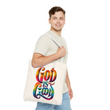 God is Good Tote, Christian Tote, Faith Statement Tote