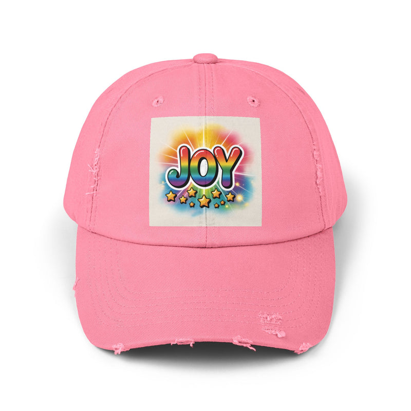 Joy Distressed Cap, Casual Wear, Distressed Cap