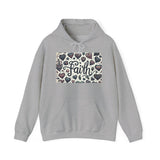 Faith Heart Hoodie, Cozy Sweatshirt, Christian Apparel Printify