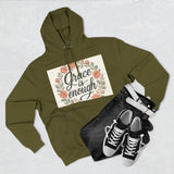 Grace is Enough Floral Hoodie, Cozy Gift for Mom, Faith-Based Clothing