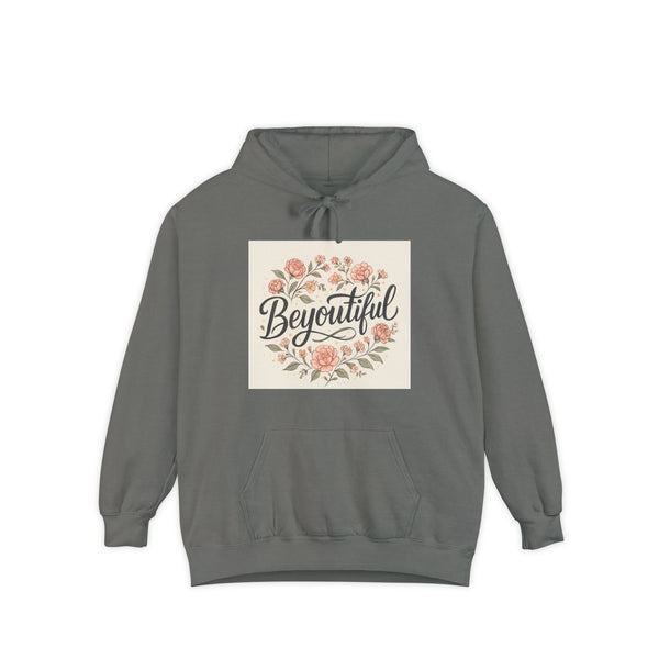 Beyoutiful Floral Hoodie, Comfortable Hoodie, Floral Design