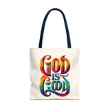 God is Good Tote, Christian Tote, Faith Statement Tote