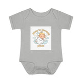Infant Bodysuit – "Sleep in Heavenly Peace" Memorial Angel Wings Baby Onesie Printify