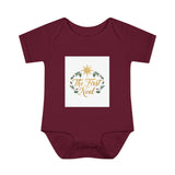Infant Bodysuit – "The First Noel" Christmas Baby Onesie Printify