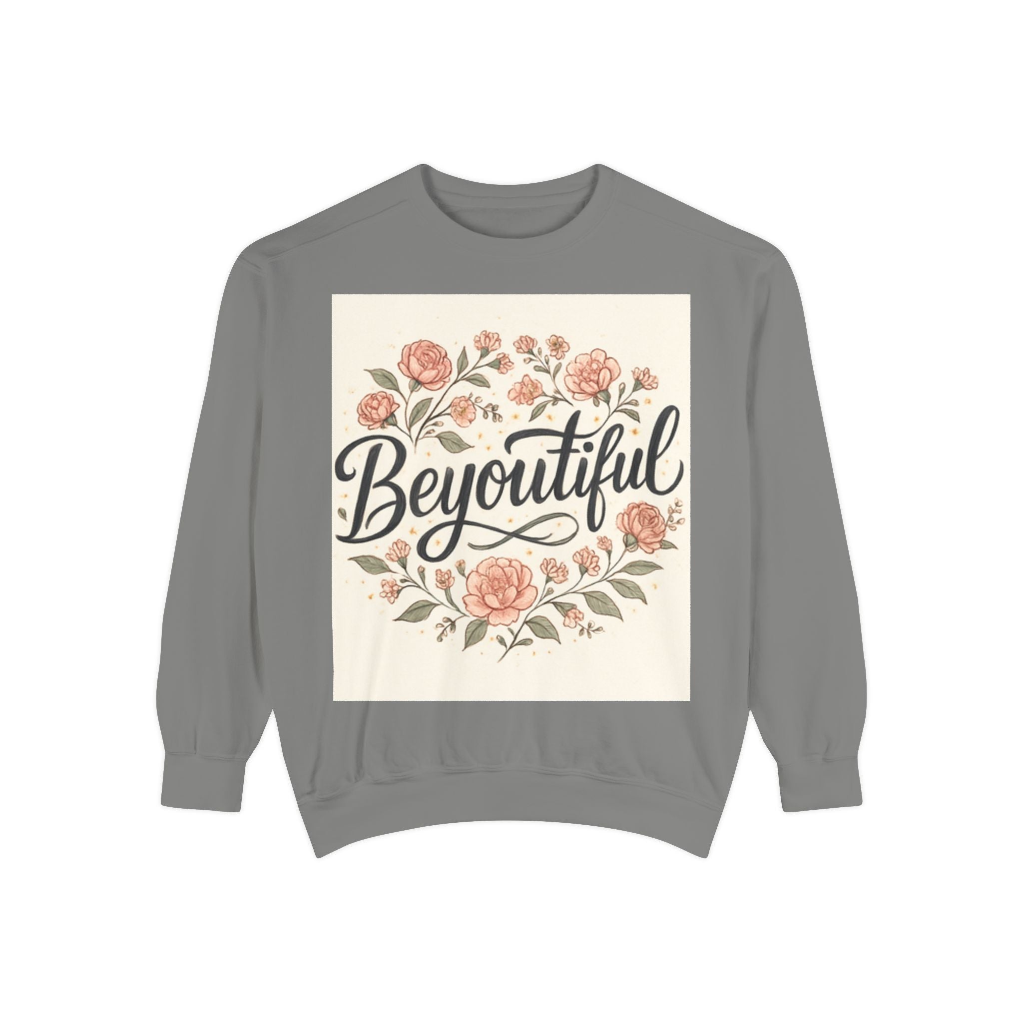 christian sweatshirt Beyoutiful Floral Sweatshirt, Cozy Sweatshirt olive