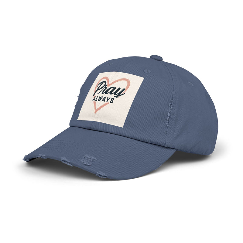 Pray Always Distressed Cap - Faith-Inspired Hat for Everyday Wear, Casual Style