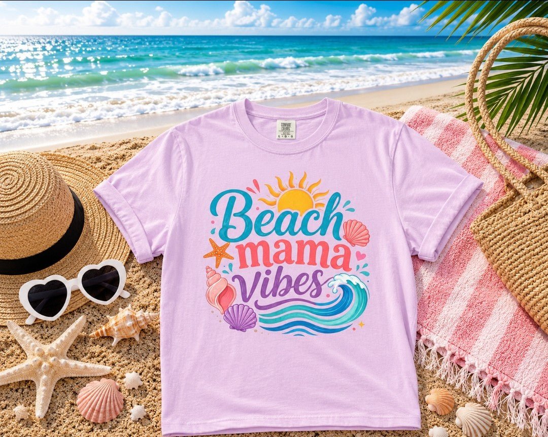 Beach Mama T-Shirt — Women's Coastal Mom Tee - faithcovenant