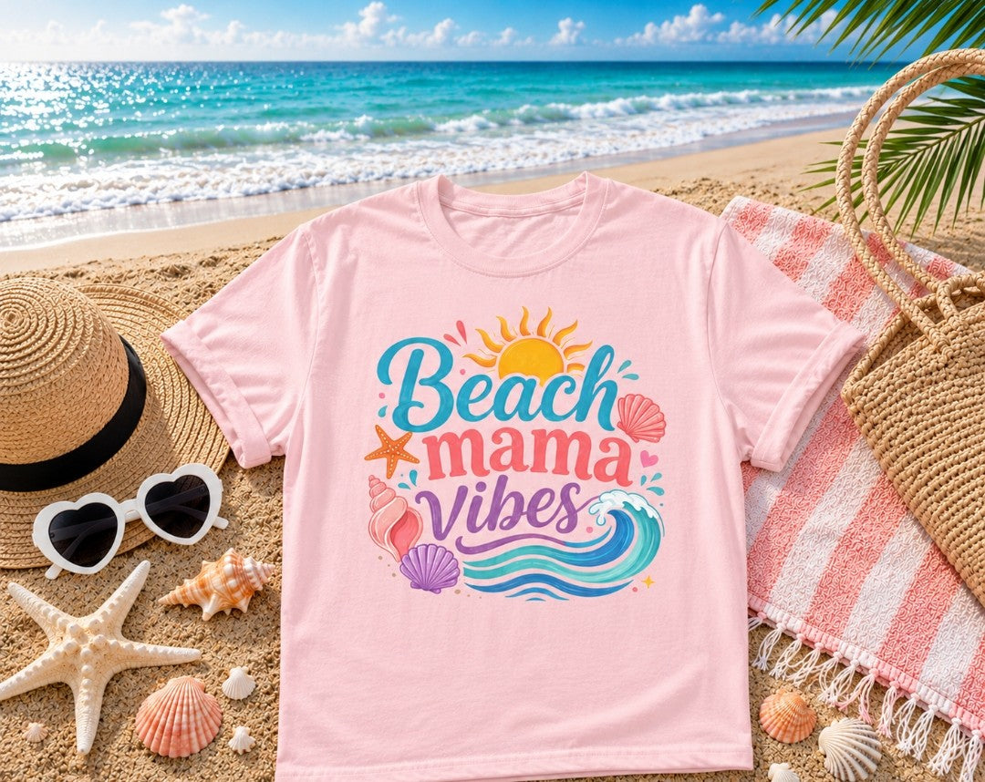 Beach Mama T-Shirt — Women's Coastal Mom Tee
