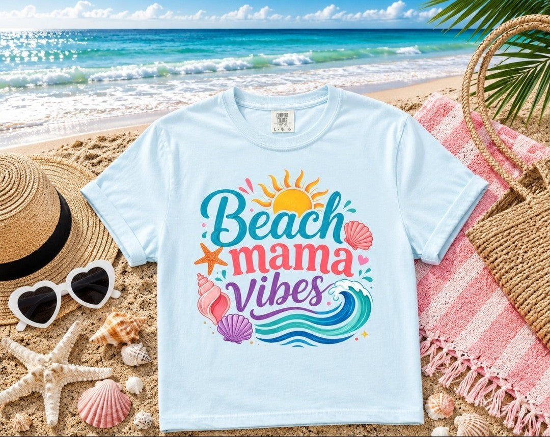Beach Mama T-Shirt — Women's Coastal Mom Tee