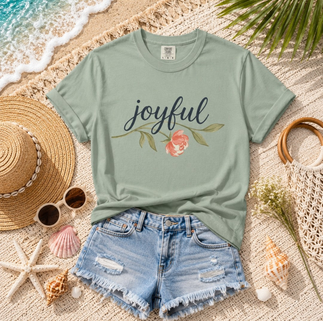 Joyful Flower T-Shirt — Floral Graphic Tee