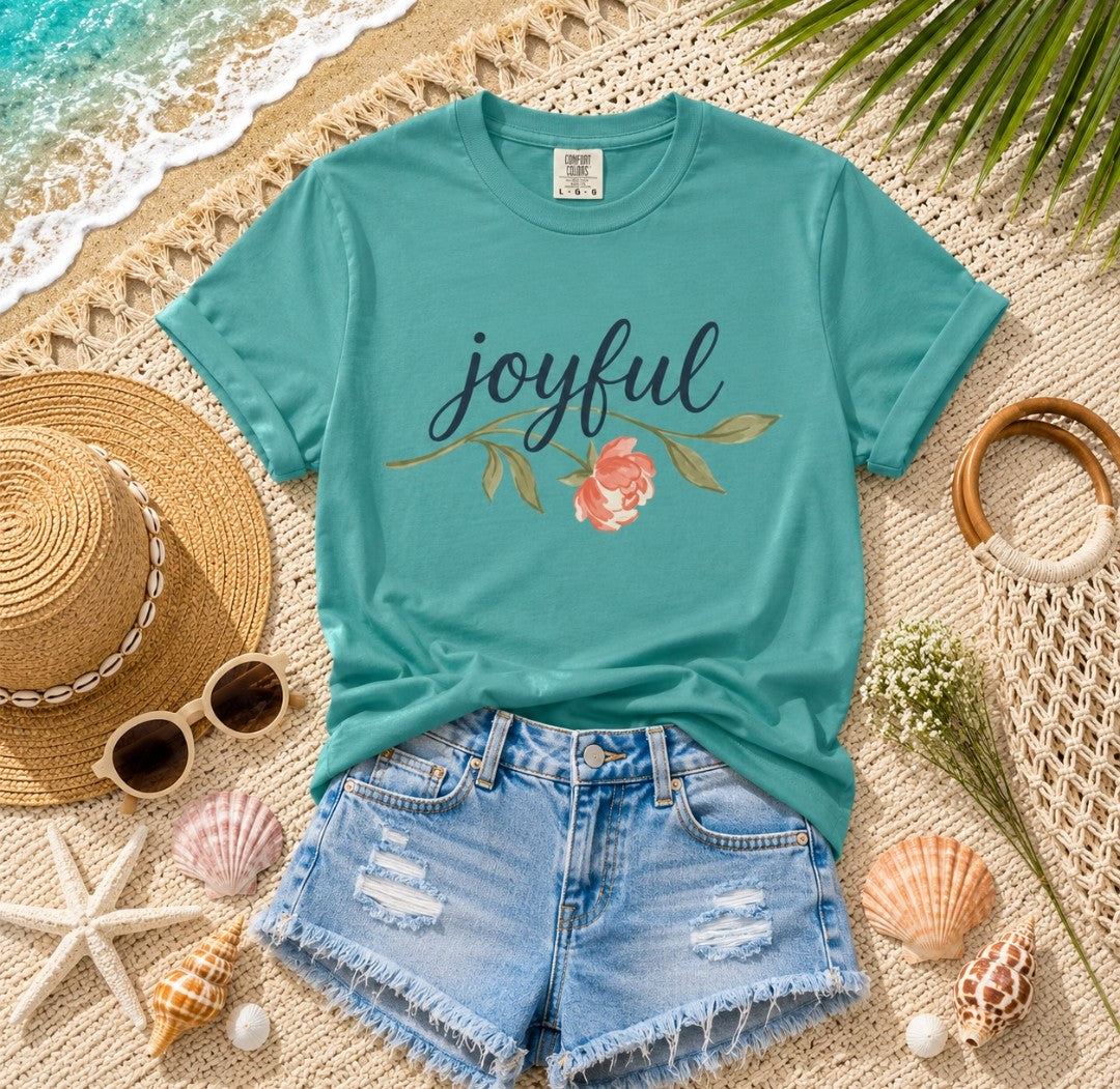 Joyful Flower T-Shirt — Floral Graphic Tee