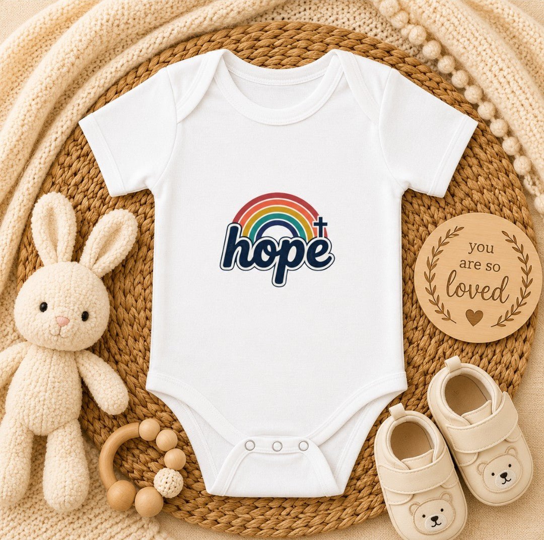Infant Bodysuit - 'Hope' Rainbow Baby Onesie - faithcovenant