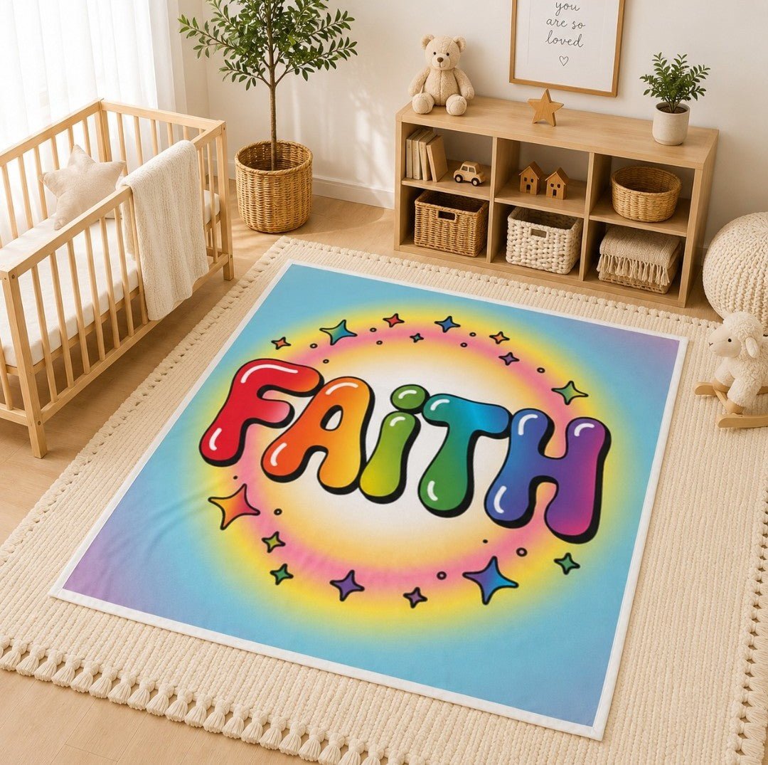 Faith-Inspired Baby Swaddle Blanket, Colorful Infant Wrap for Baby Showers, Nursery Decor - faithcovenant