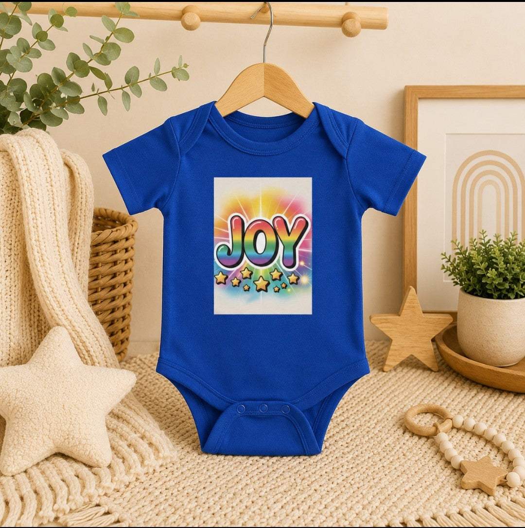 Joy Infant Bodysuit, Colorful Infant Wear, Onesie - faithcovenant