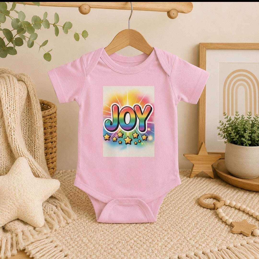 Joy Infant Bodysuit, Colorful Infant Wear, Onesie - faithcovenant