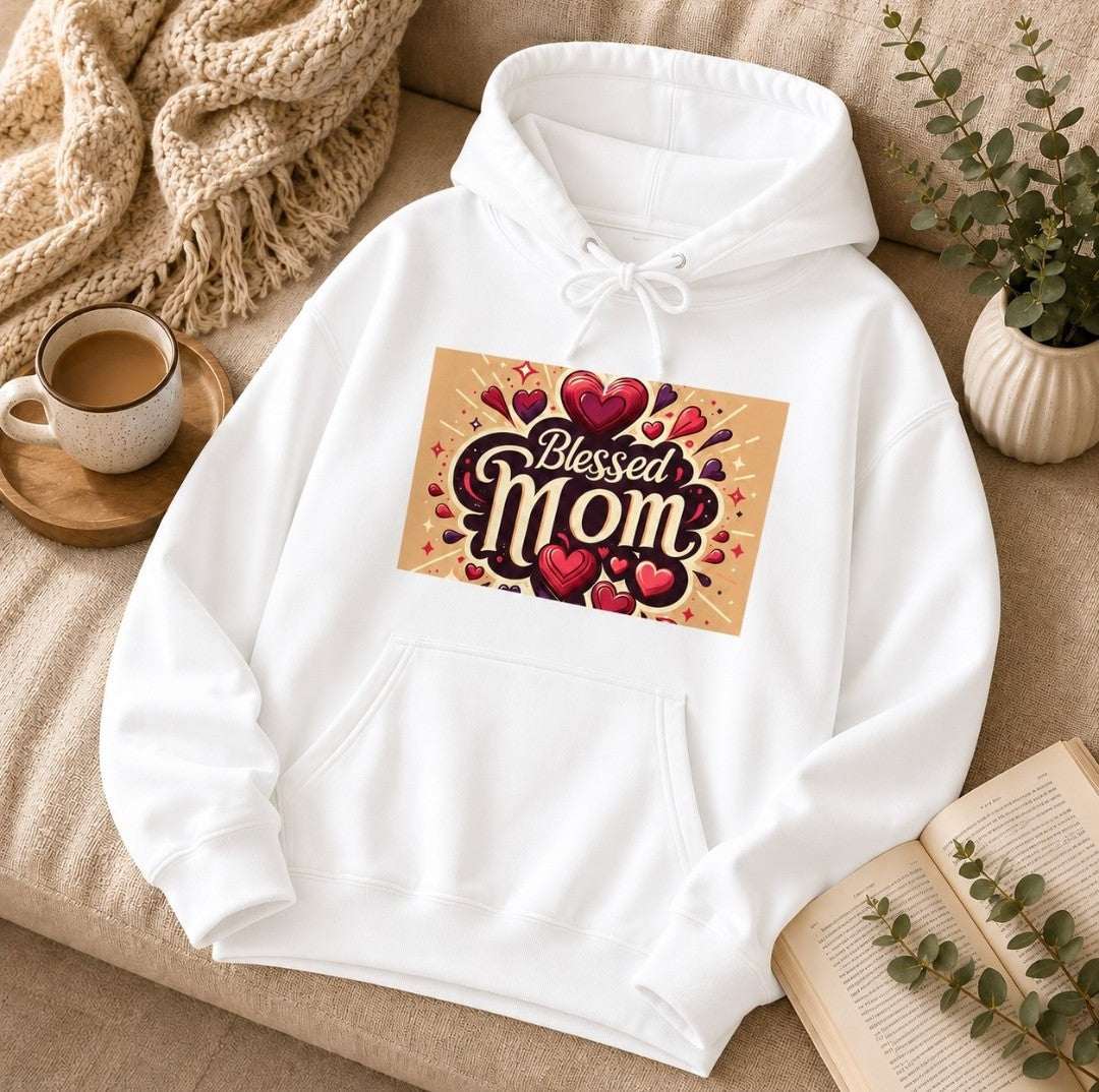 Blessed Mom Sweatshirt - Cozy Gift for Mothers, Casual Wear, Heartfelt Apparel - faithcovenant