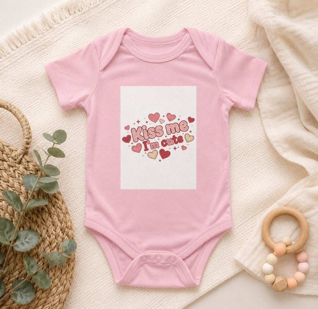 Kiss Me Cute Onesie — Infant Bodysuit - faithcovenant