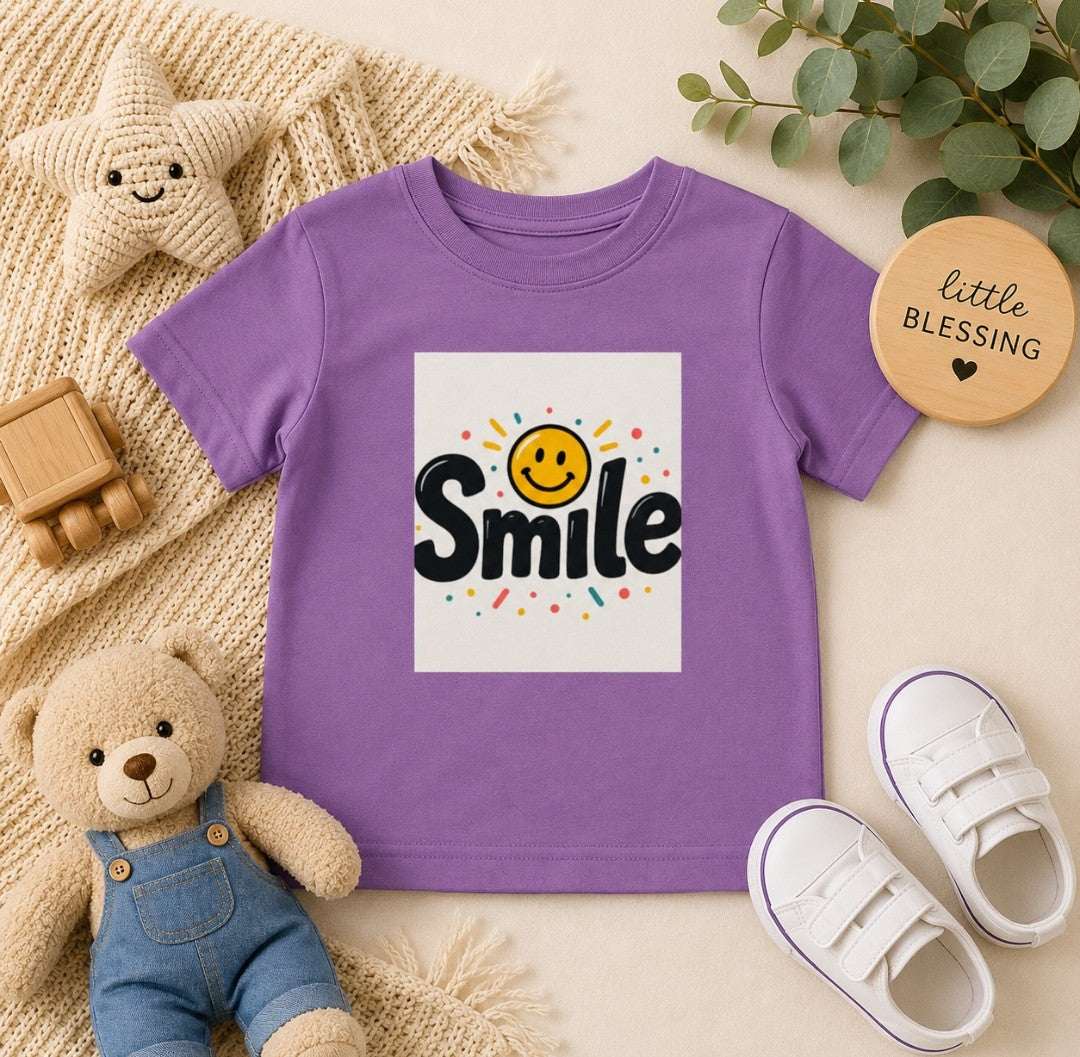 Smile Baby Tee, Baby T-Shirt, Cute Infant T-Shirt, - faithcovenant