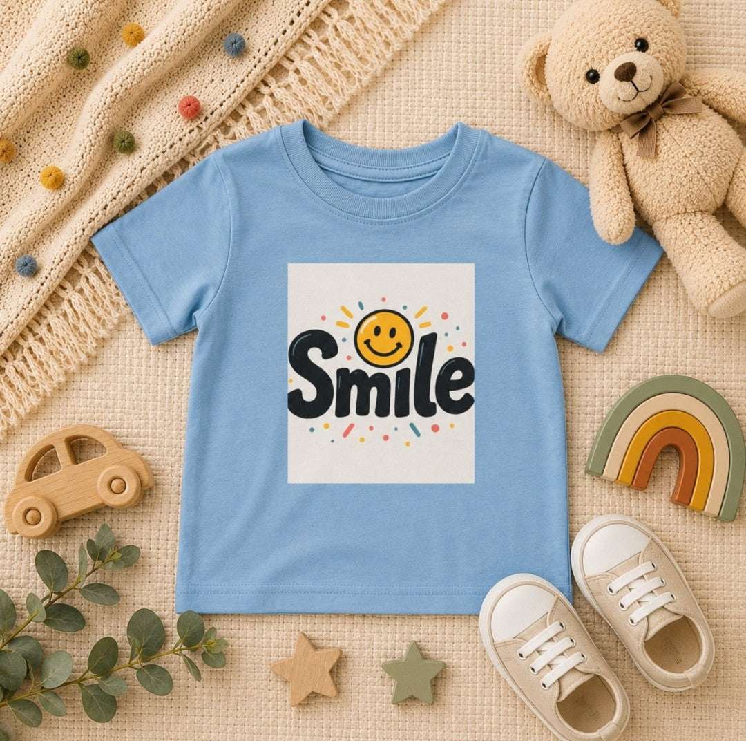 Smile Baby Tee, Baby T-Shirt, Cute Infant T-Shirt, - faithcovenant