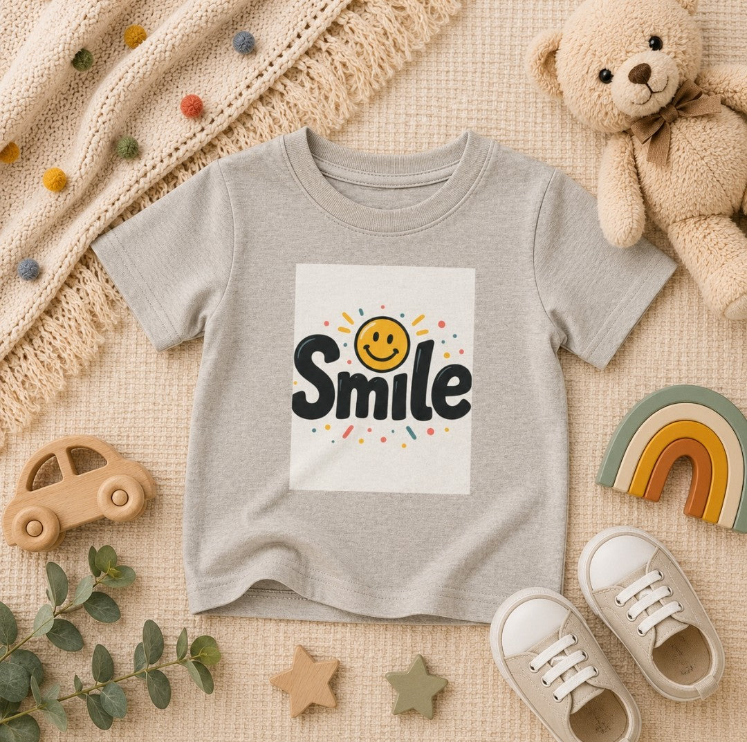 Smile Baby Tee, Baby T-Shirt, Cute Infant T-Shirt,