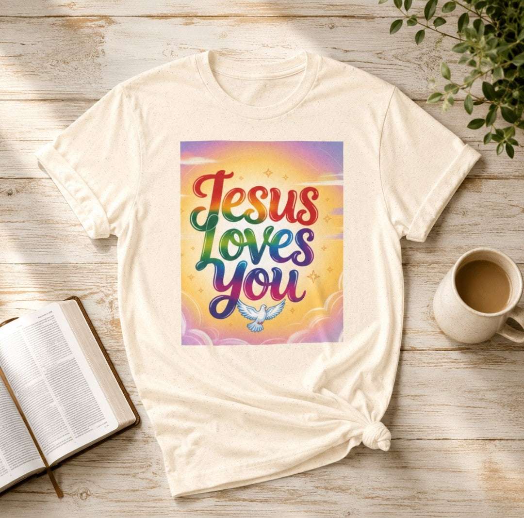 Jesus Loves You T-Shirt, Faith Shirt, Christian apparel - faithcovenant