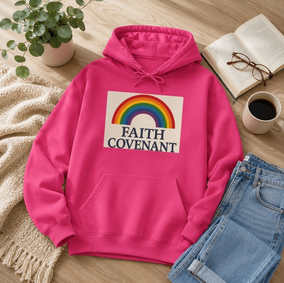 Faith Covenant Hoodie, Rainbow Hoodie, Christian Clothing - faithcovenant