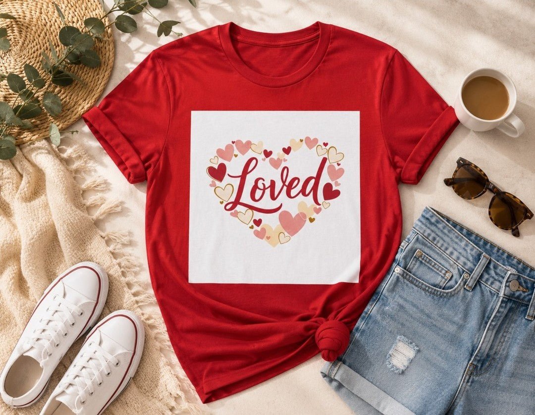 Loved Heart Short Sleeve Tee - faithcovenant
