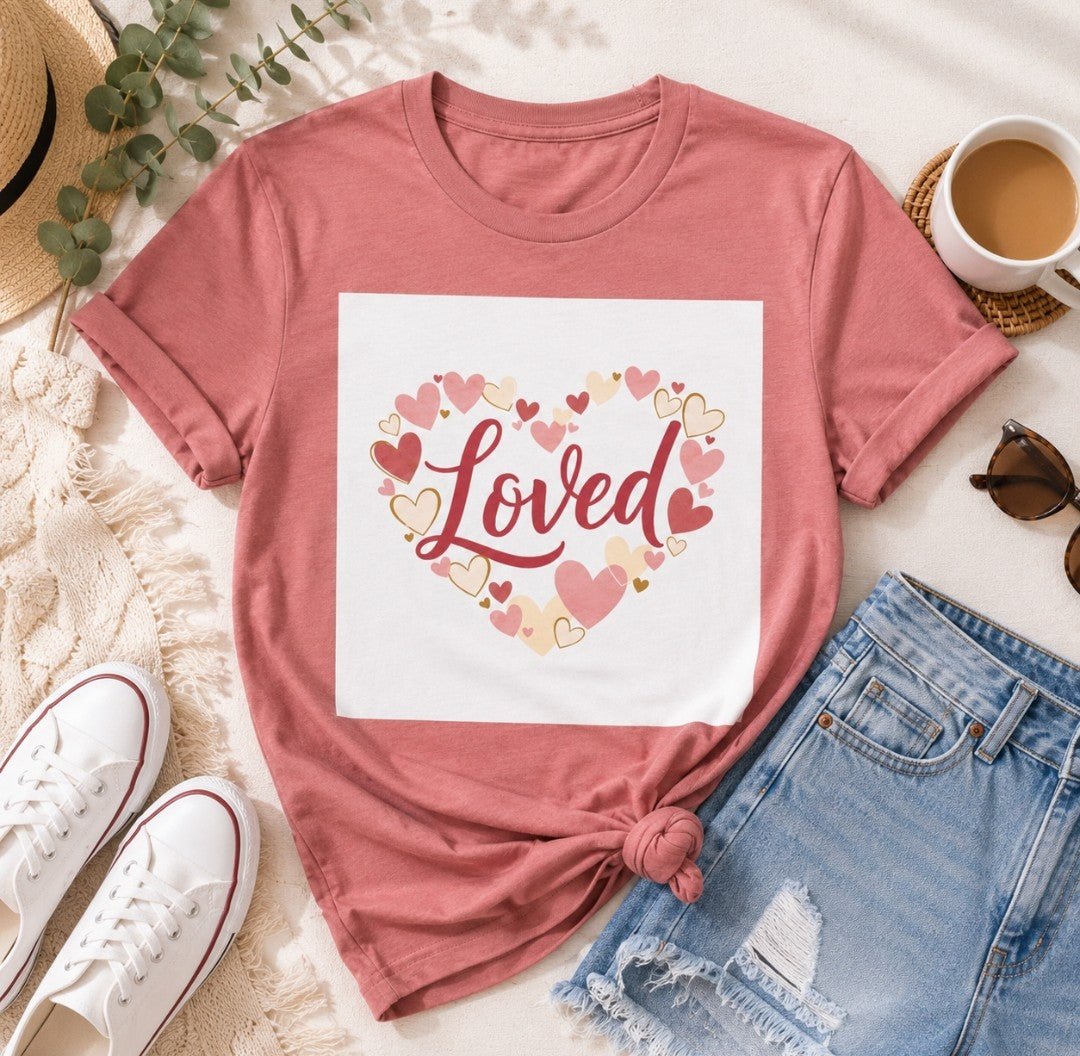 Loved Heart Short Sleeve Tee - faithcovenant