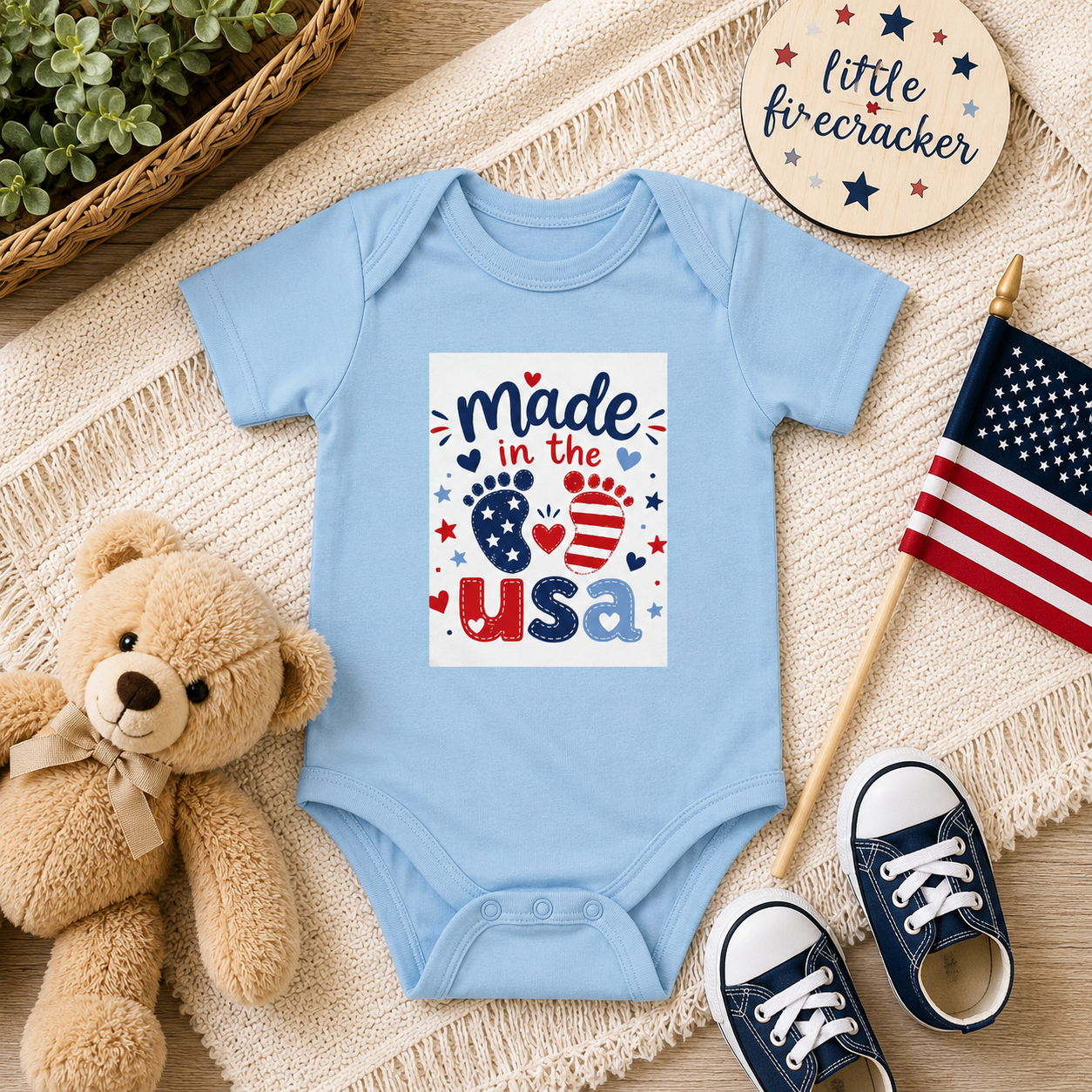 American Onesie Infant Bodysuit — Made in the USA