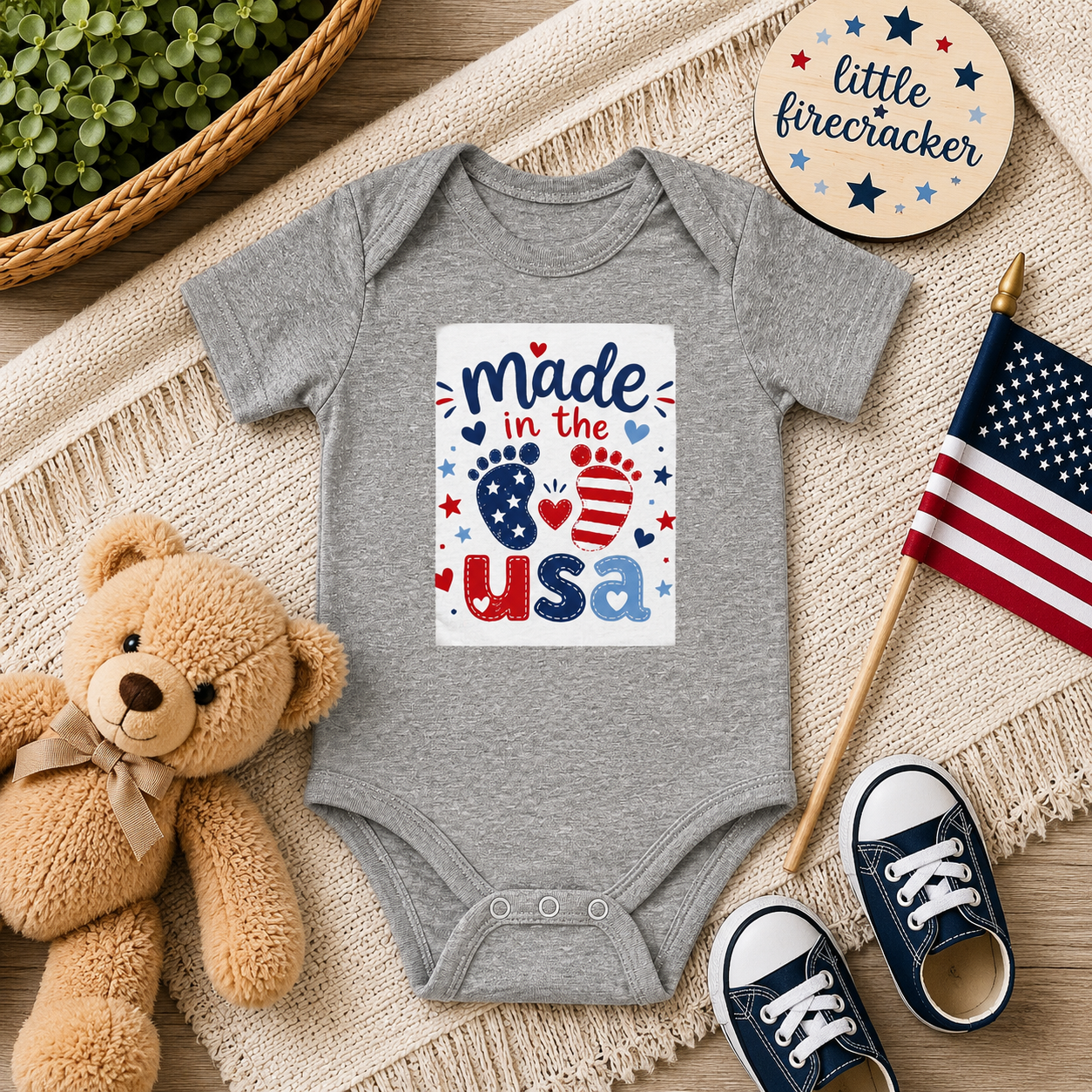 American Onesie Infant Bodysuit — Made in the USA